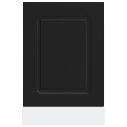 vidaXL Geschirrspülerblende Kalmar Schwarz 45x1,5x67 cm Holzwerkstoff