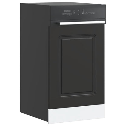vidaXL Geschirrspülerblende Kalmar Schwarz 45x1,5x67 cm Holzwerkstoff