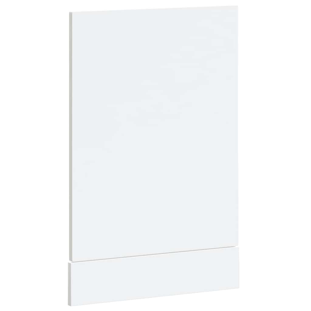 vidaXL Façade de lave-vaisselle Kalmar Blanc brillant 45x1,5x67 cm