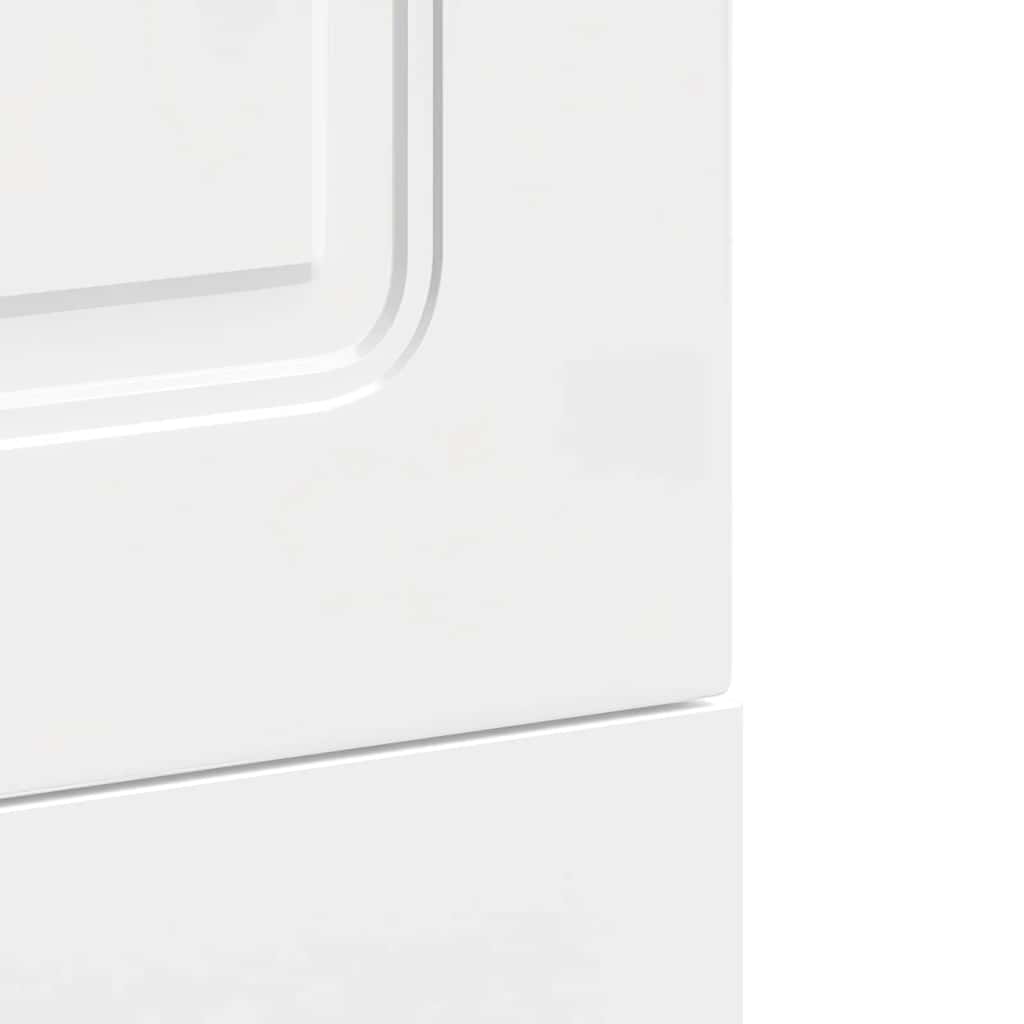 vidaXL Façade de lave-vaisselle Kalmar Blanc brillant 45x1,5x67 cm