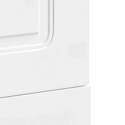 vidaXL Façade de lave-vaisselle Kalmar Blanc brillant 45x1,5x67 cm