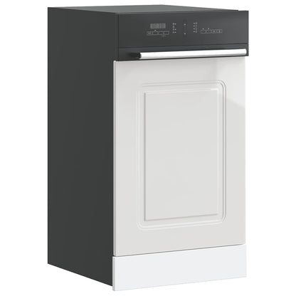 vidaXL Façade de lave-vaisselle Kalmar Blanc brillant 45x1,5x67 cm