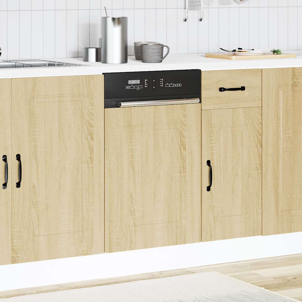 vidaXL Geschirrspülerblende Kalmar Sonoma-Eiche 45x1,5x67 cm