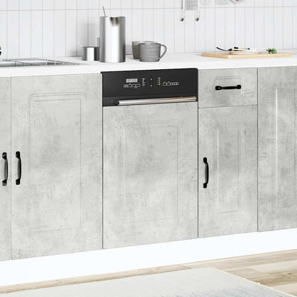 vidaXL Geschirrspülerblende Kalmar Betongrau 45x1,5x67cm Holzwerkstoff