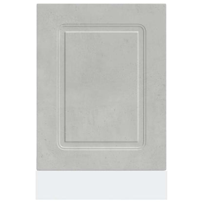 vidaXL Geschirrspülerblende Kalmar Betongrau 45x1,5x67cm Holzwerkstoff