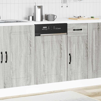 vidaXL Geschirrspülerblende Kalmar Grau Sonoma 45x1,5x67 cm
