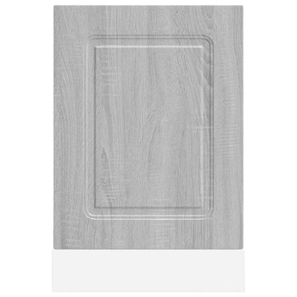 vidaXL Geschirrspülerblende Kalmar Grau Sonoma 45x1,5x67 cm