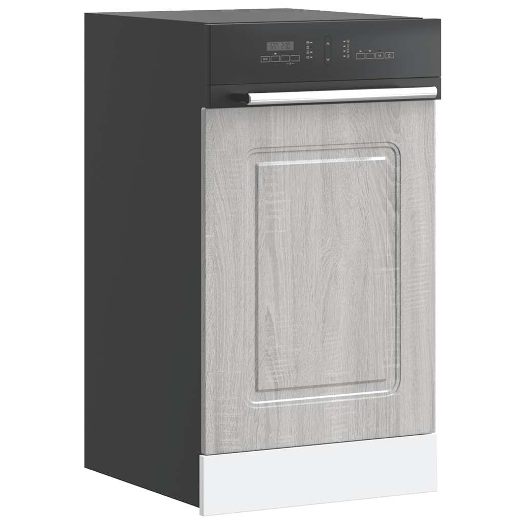 vidaXL Geschirrspülerblende Kalmar Grau Sonoma 45x1,5x67 cm