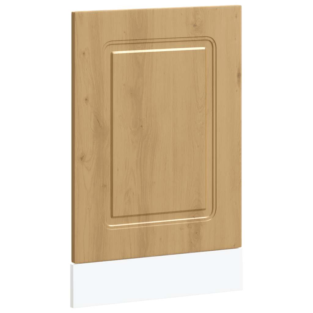 vidaXL Façade de lave-vaisselle Kalmar en chêne artisan 45x1,5x67 cm