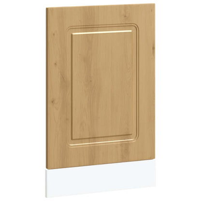 vidaXL Façade de lave-vaisselle Kalmar en chêne artisan 45x1,5x67 cm