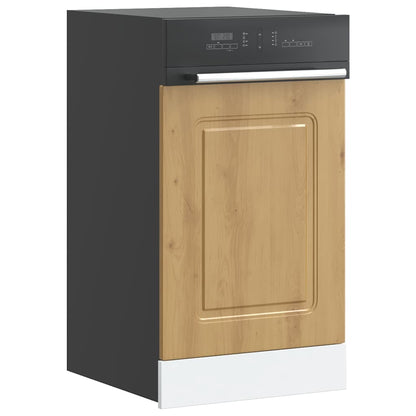 vidaXL Façade de lave-vaisselle Kalmar en chêne artisan 45x1,5x67 cm