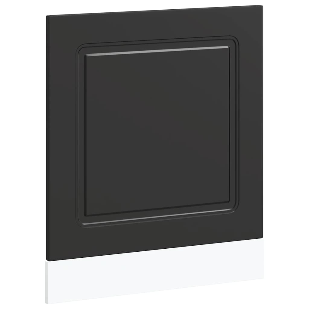 vidaXL Geschirrspülerblende Kalmar Schwarz 60x1,5x67 cm Holzwerkstoff