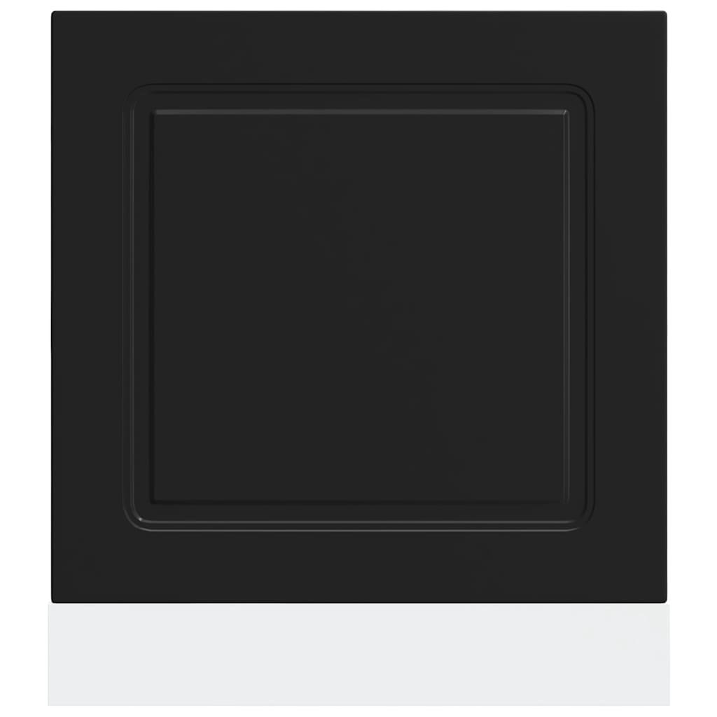 vidaXL Geschirrspülerblende Kalmar Schwarz 60x1,5x67 cm Holzwerkstoff