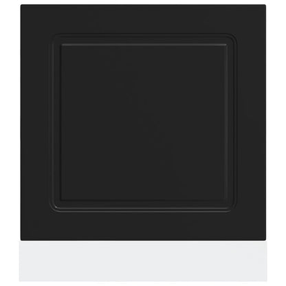 vidaXL Geschirrspülerblende Kalmar Schwarz 60x1,5x67 cm Holzwerkstoff
