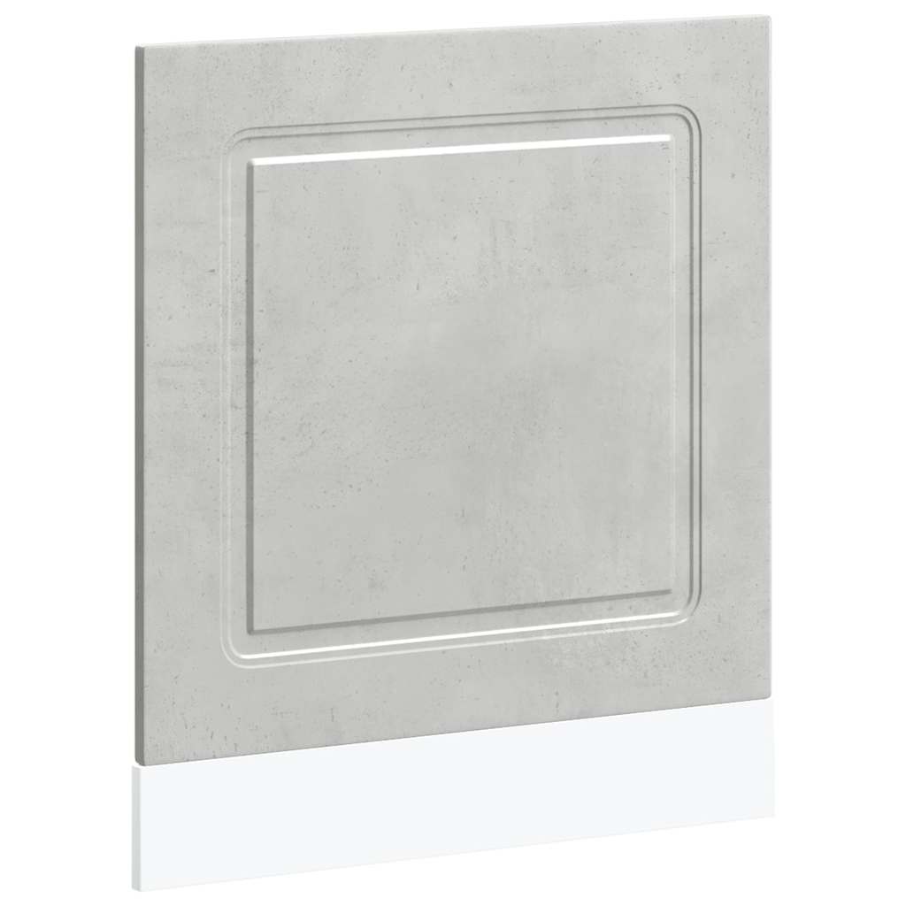 vidaXL Geschirrspülerblende Kalmar Betongrau 60x1,5x67cm Holzwerkstoff