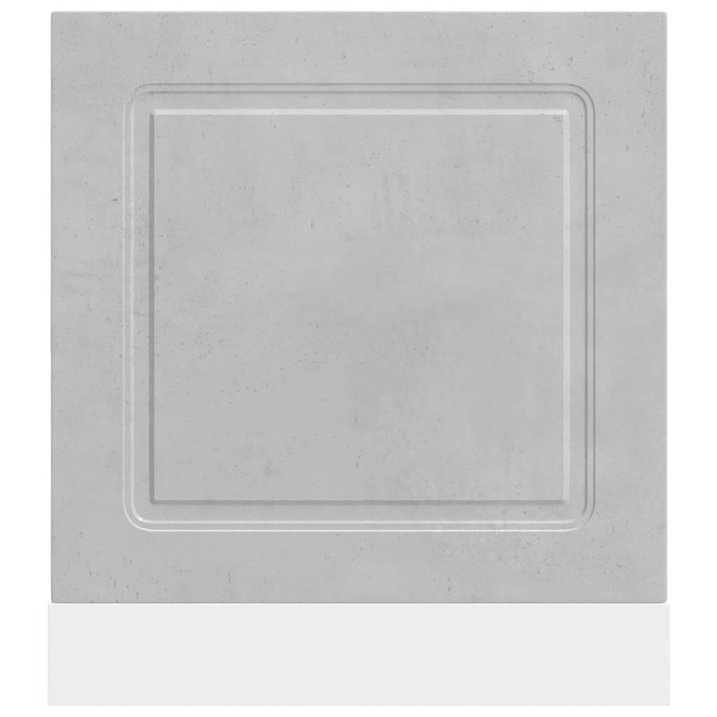 vidaXL Geschirrspülerblende Kalmar Betongrau 60x1,5x67cm Holzwerkstoff
