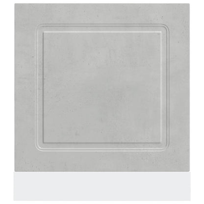 vidaXL Geschirrspülerblende Kalmar Betongrau 60x1,5x67cm Holzwerkstoff