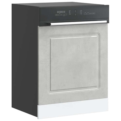 vidaXL Geschirrspülerblende Kalmar Betongrau 60x1,5x67cm Holzwerkstoff