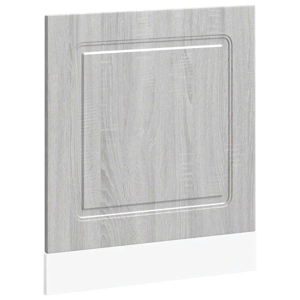 vidaXL Façade de lave-vaisselle Kalmar Gris Sonoma 60x1,5x67 cm