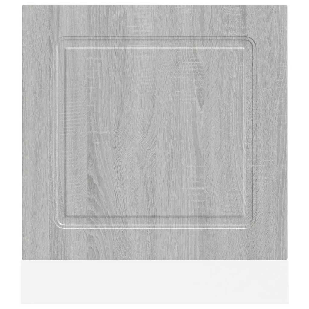 vidaXL Façade de lave-vaisselle Kalmar Gris Sonoma 60x1,5x67 cm