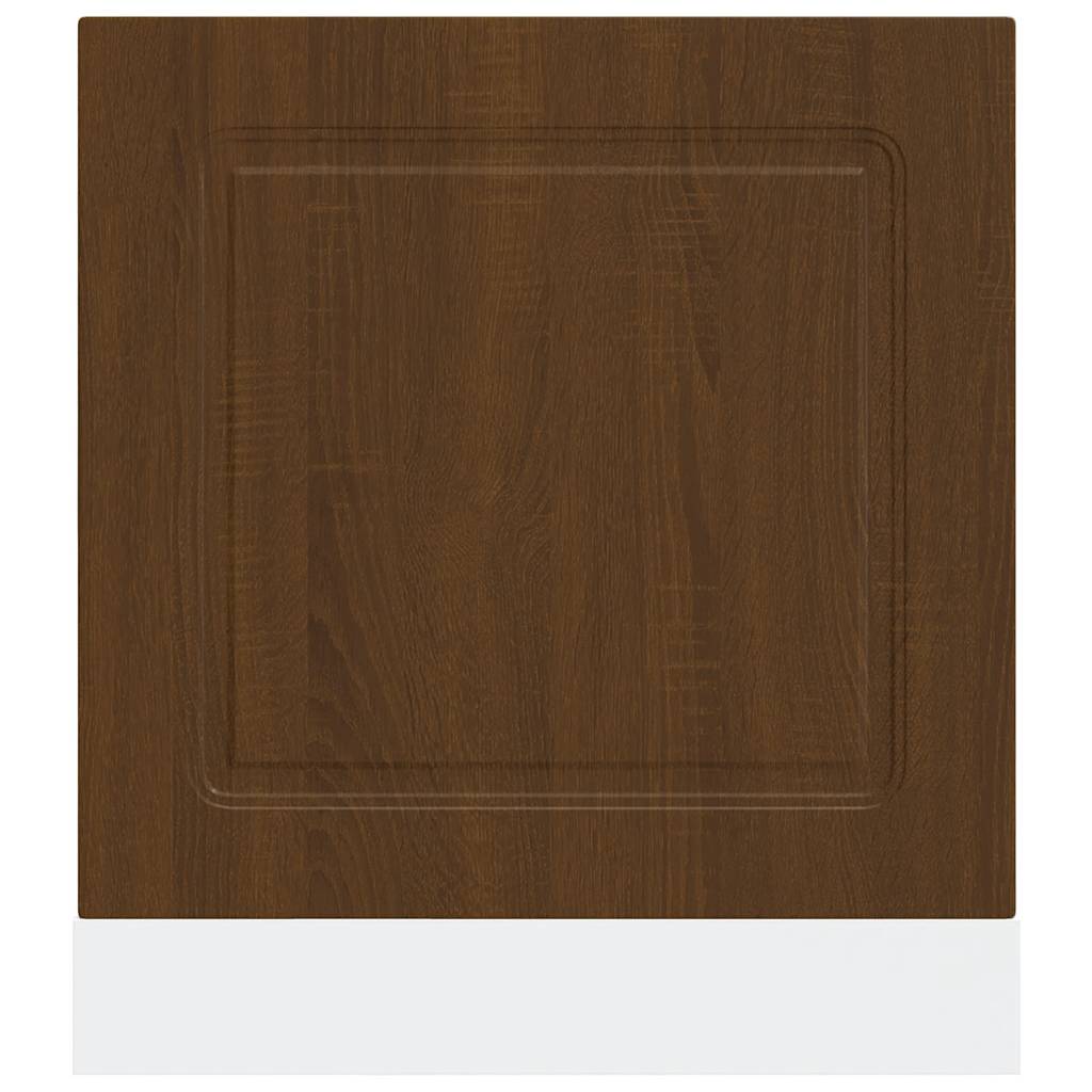 vidaXL Geschirrspülerblende Kalmar Braun Eichen-Optik 60x1,5x67 cm