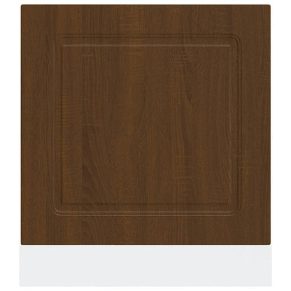 vidaXL Geschirrspülerblende Kalmar Braun Eichen-Optik 60x1,5x67 cm