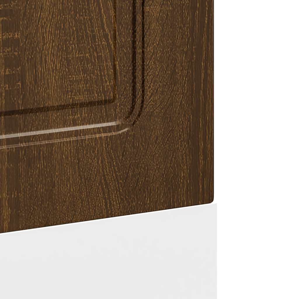 vidaXL Geschirrspülerblende Kalmar Braun Eichen-Optik 60x1,5x67 cm