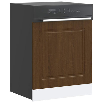 vidaXL Geschirrspülerblende Kalmar Braun Eichen-Optik 60x1,5x67 cm