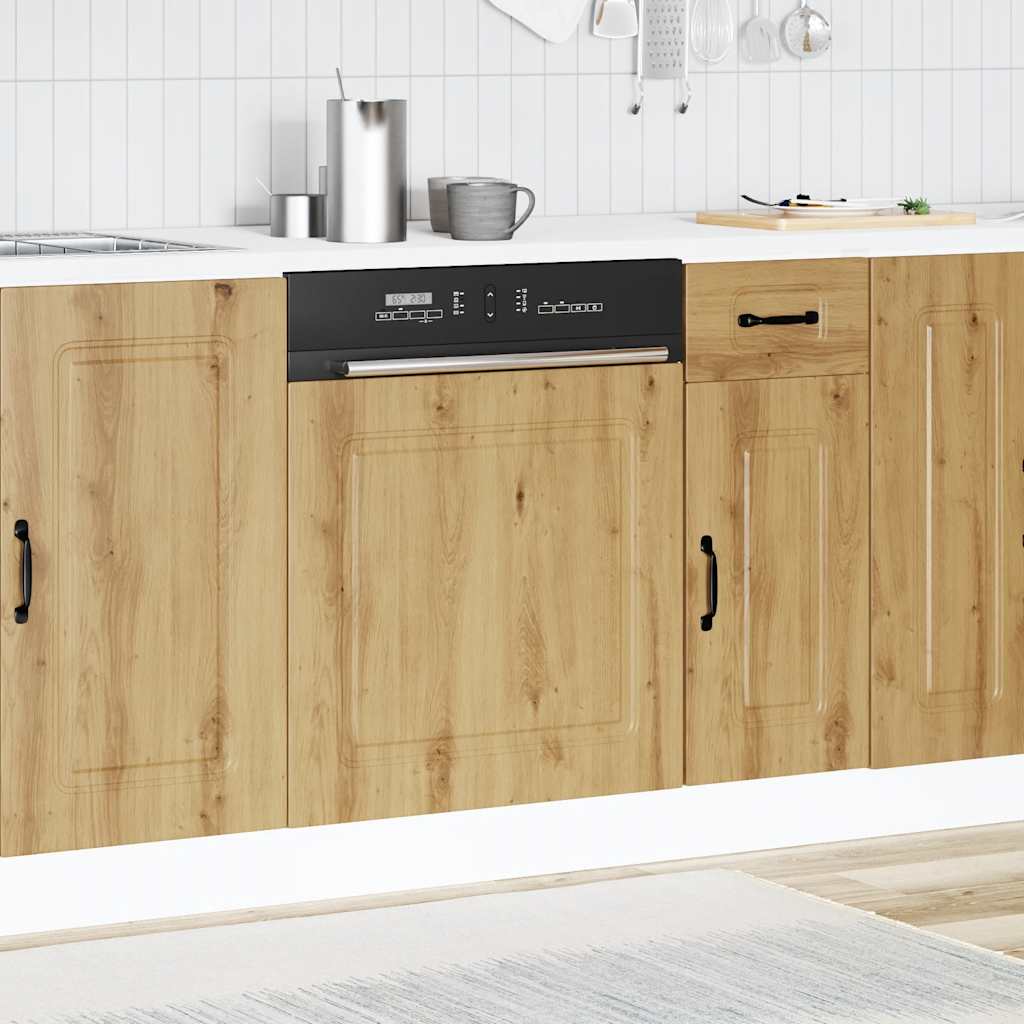 vidaXL Geschirrspülerblende Kalmar Artisan-Eiche 60x1,5x67 cm