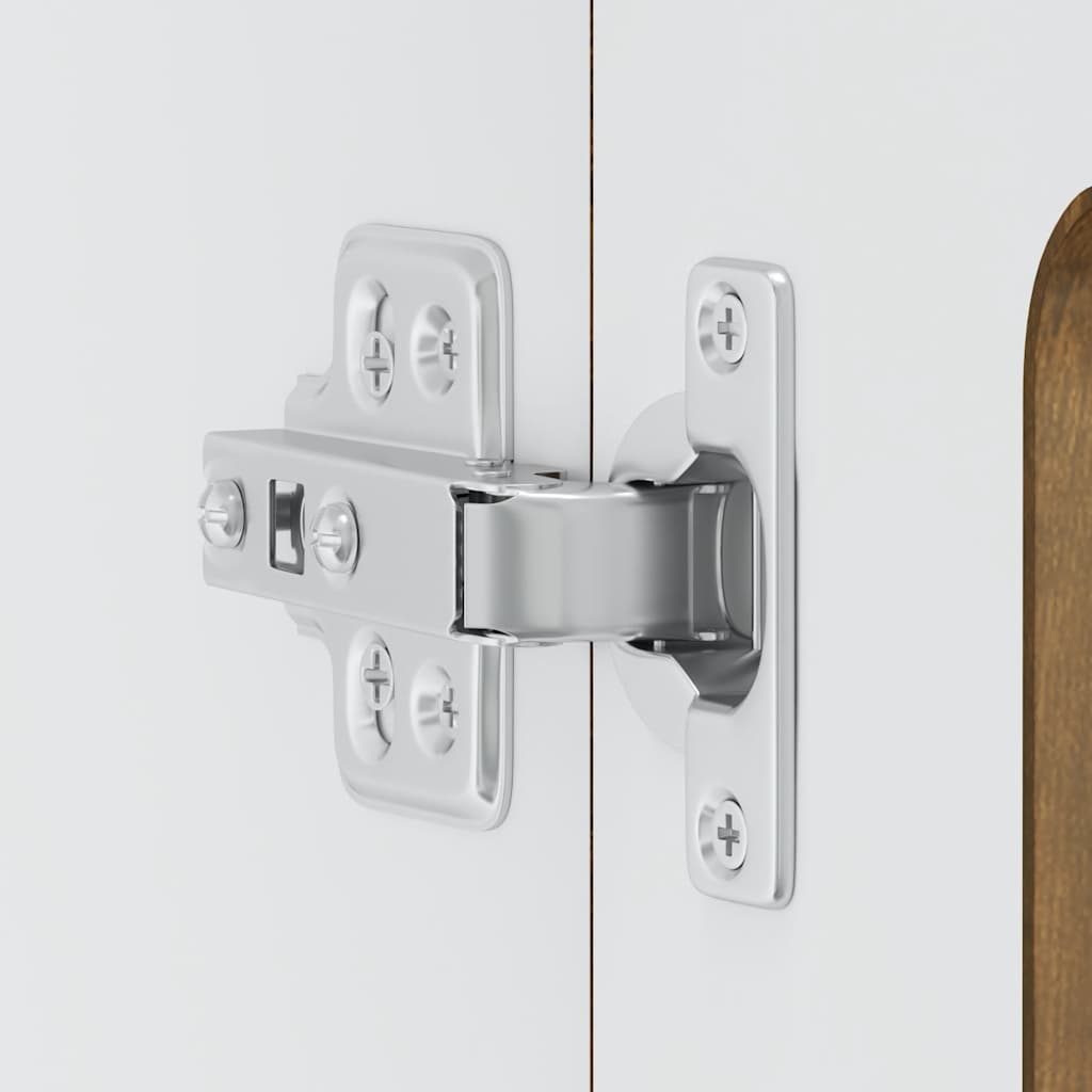 vidaXL Küchen-Hängeschrank mit Glastür Kalmar Räuchereiche Holzwerkstoff