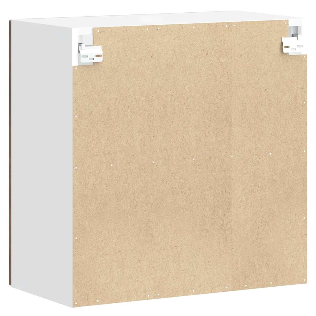 vidaXL Küchen-Hängeschrank mit Glastür Kalmar Braun Eichen-Optik