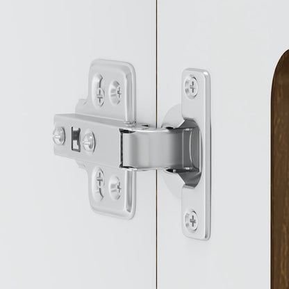vidaXL Küchen-Hängeschrank mit Glastür Kalmar Braun Eichen-Optik