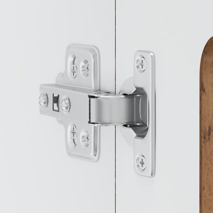 vidaXL Küchen-Hängeschrank mit Glastür Kalmar Altholz-Optik Holzwerkstoff