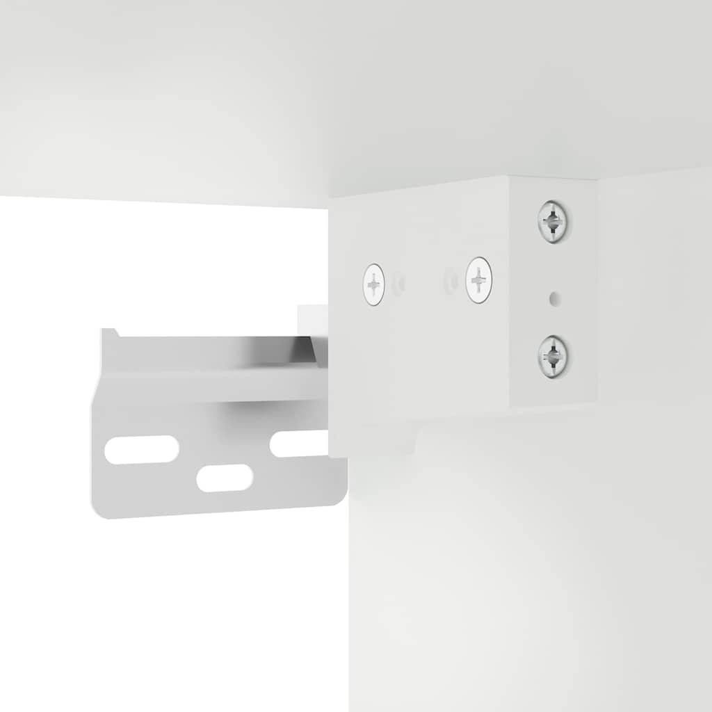 vidaXL Küchen-Hängeschrank mit Glastür Kalmar Altholz-Optik Holzwerkstoff