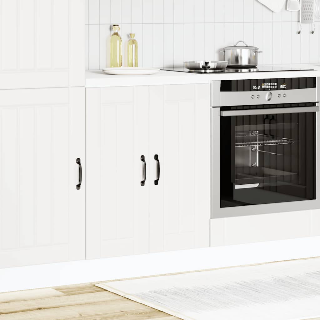 vidaXL Meuble sous-évier Lucca Blanc Bois d'ingénierie