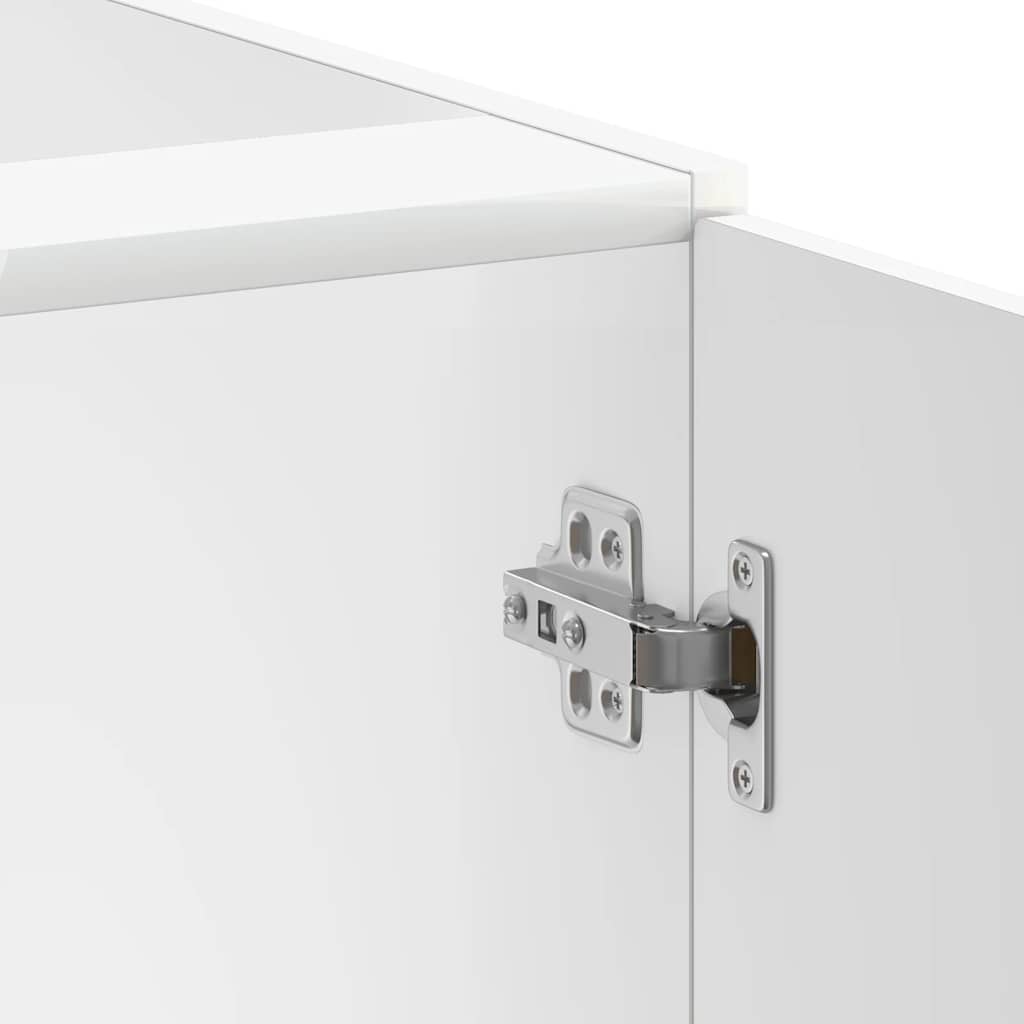 vidaXL Meuble sous-évier Lucca Blanc Bois d'ingénierie