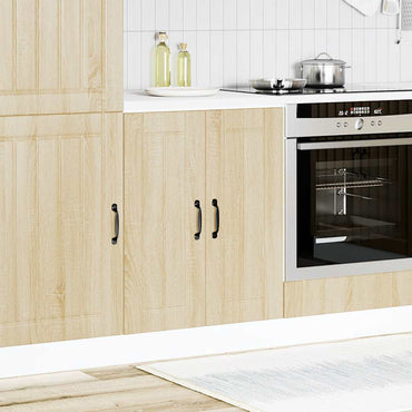 vidaXL Meuble sous-évier Lucca Chêne Sonoma en bois d'ingénierie