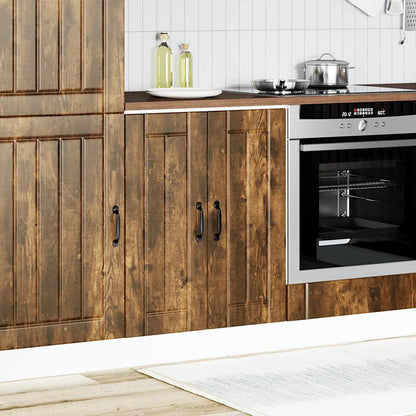 vidaXL Meuble sous-évier Lucca Chêne fumé Bois d'ingénierie