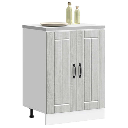 vidaXL Meuble sous-évier Lucca gris sonoma bois d'ingénierie