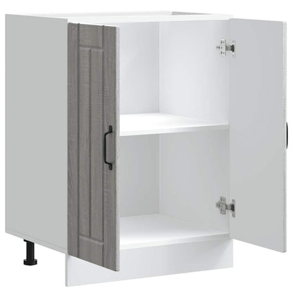 vidaXL Meuble sous-évier Lucca gris sonoma bois d'ingénierie