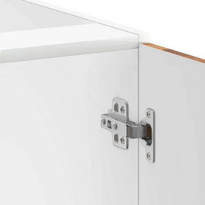 vidaXL Meuble sous-évier Lucca aspect bois vieilli bois d'ingénierie