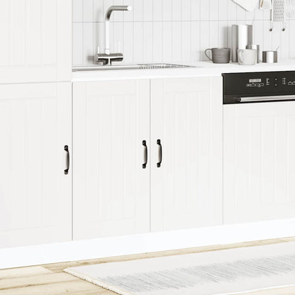 vidaXL Meuble sous-évier Lucca MDF Blanc