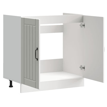 vidaXL Meuble sous-évier Lucca MDF Blanc