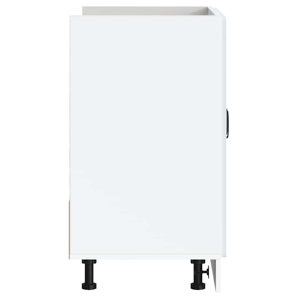 vidaXL Meuble sous-évier Lucca MDF Blanc