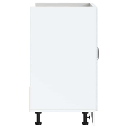 vidaXL Meuble sous-évier Lucca MDF Blanc