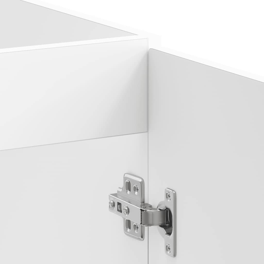 vidaXL Meuble sous-évier Lucca MDF Blanc