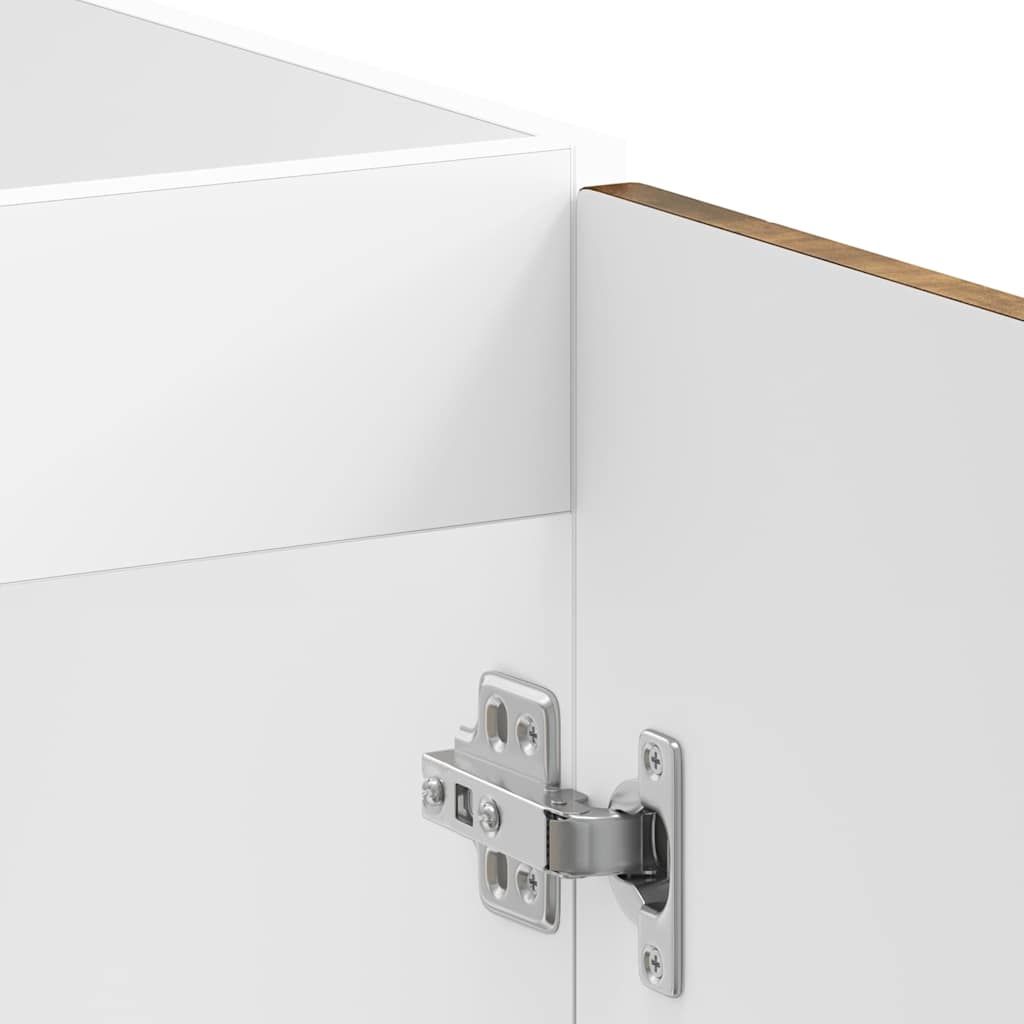 vidaXL Meuble sous-évier Lucca Chêne fumé Bois d'ingénierie