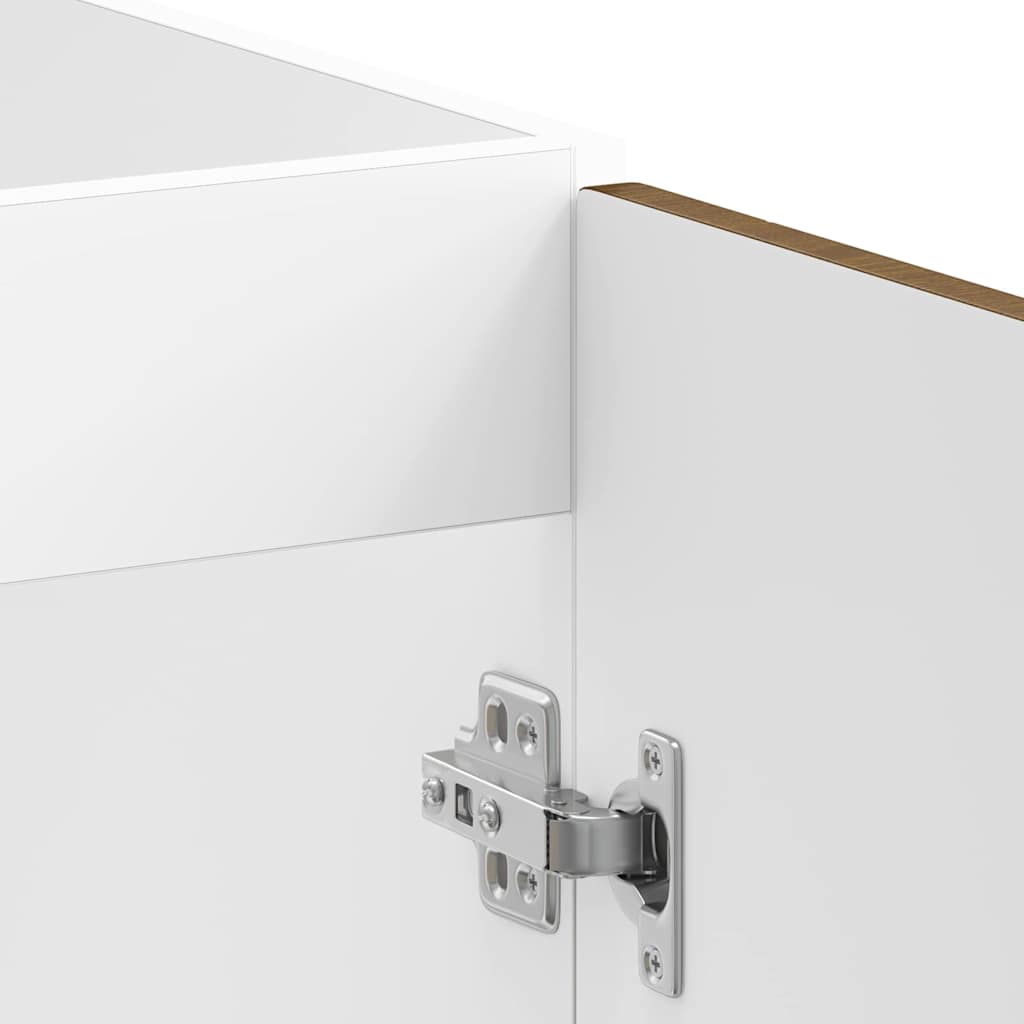 vidaXL Spülenunterschrank Lucca Braun Eichen-Optik Holzwerkstoff