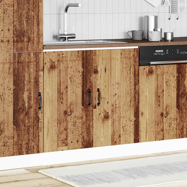 vidaXL Meuble sous-évier Lucca aspect bois vieilli Bois d'ingénierie