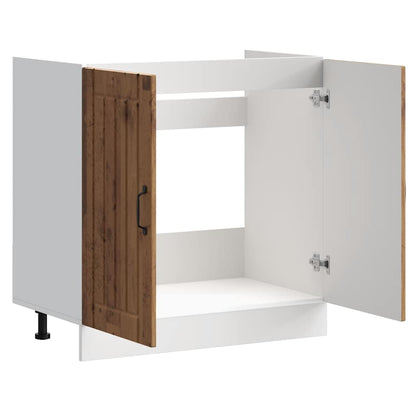 Spülenunterschrank Lucca Altholz-Optik Holzwerkstoff